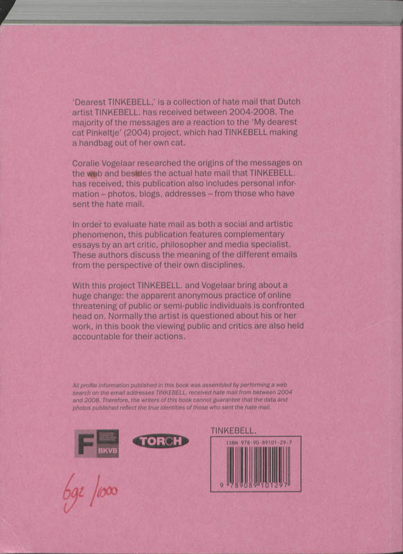 Dearest Tinkebell achterkant