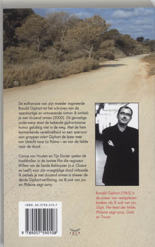 Ik omhels je met duizend armen achterkant