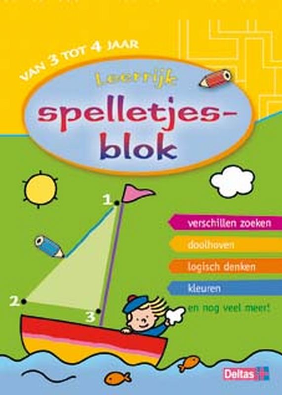 Leerrijk Spelletjesblok Van 3 Tot 4 Jaar