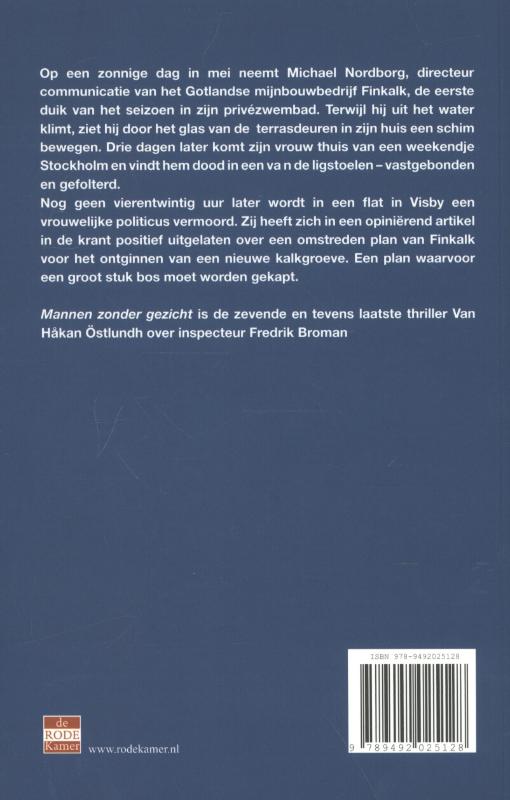 Mannen zonder gezicht / Fredrik Broman / 7 achterkant