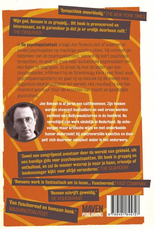 De psychopatentest achterkant