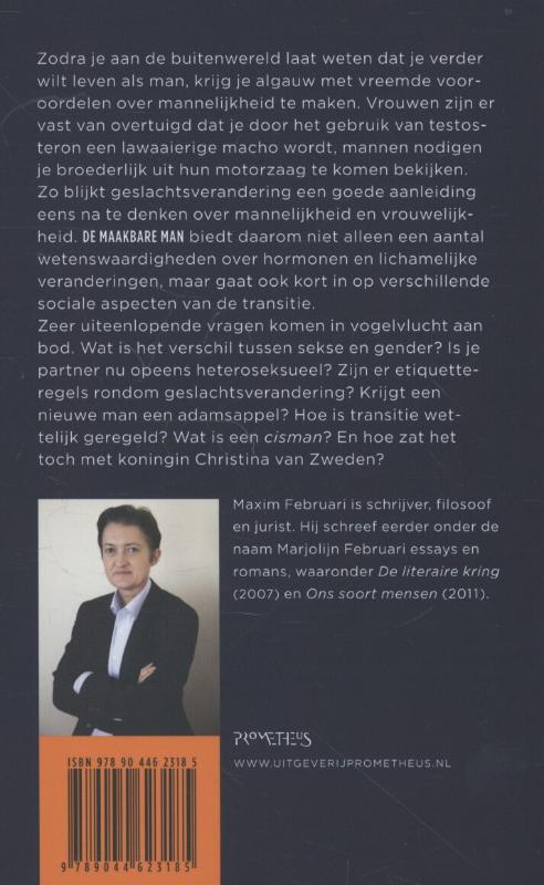 Maakbare man achterkant