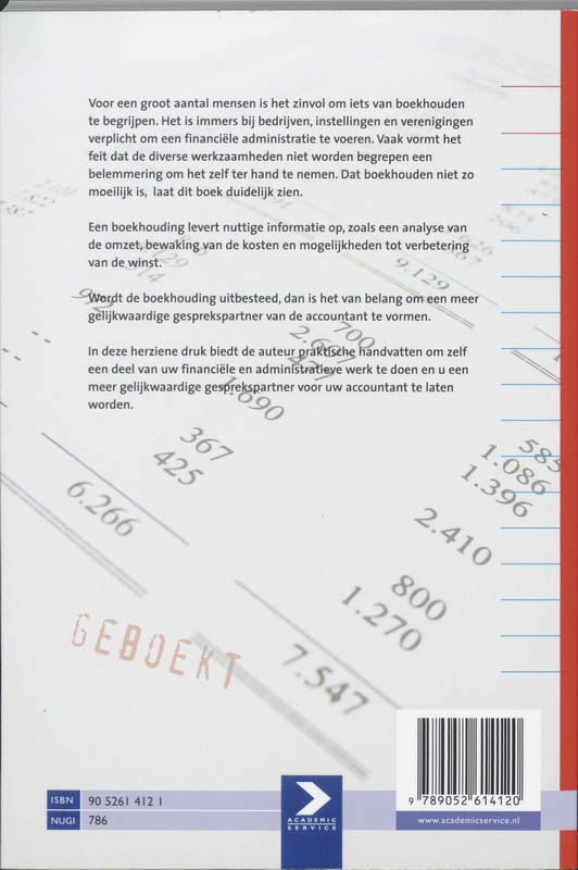Boekhouden voor iedereen achterkant