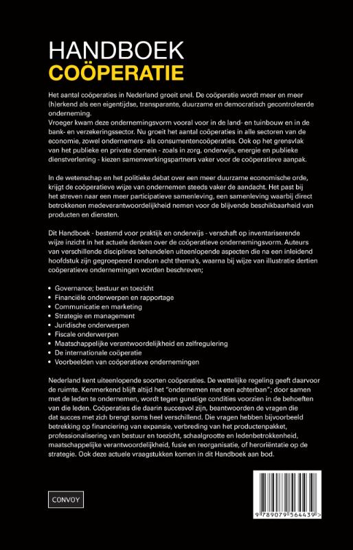 Handboek Cooperatie achterkant
