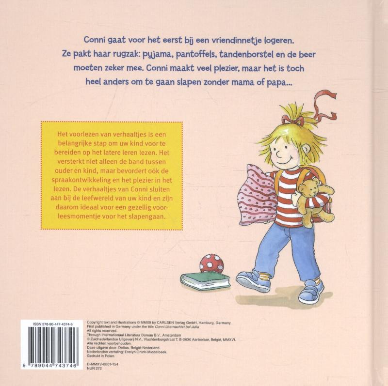 Conni gaat logeren / Conni's leuke voorleesverhalen achterkant