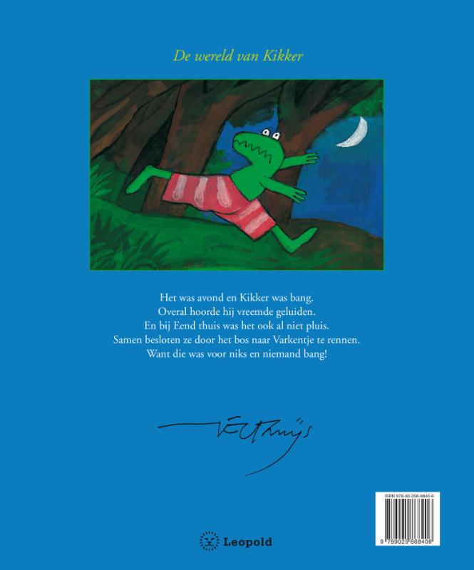 Kikker is bang achterkant