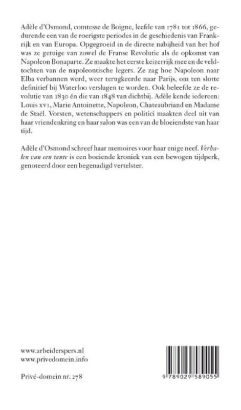 Verhalen van een tante / Privé-domein / 278 achterkant