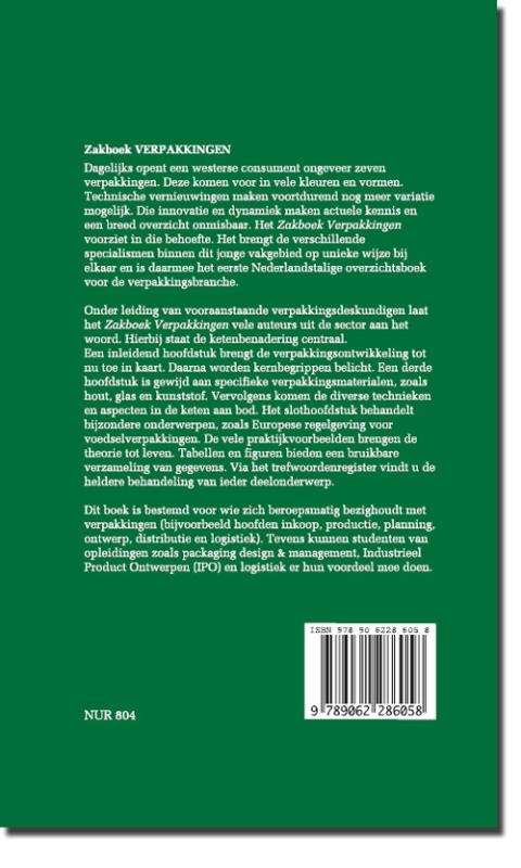 Zakboek Verpakkingen achterkant