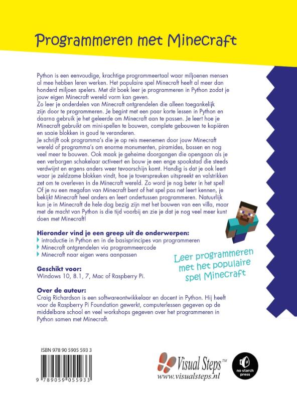 Programmeren met Minecraft achterkant