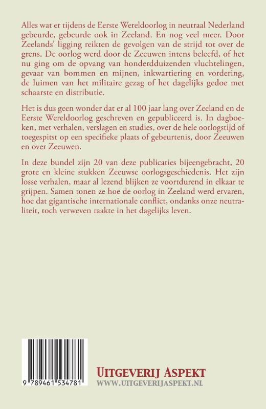 Zeeland en de Eerste Wereldoorlog achterkant