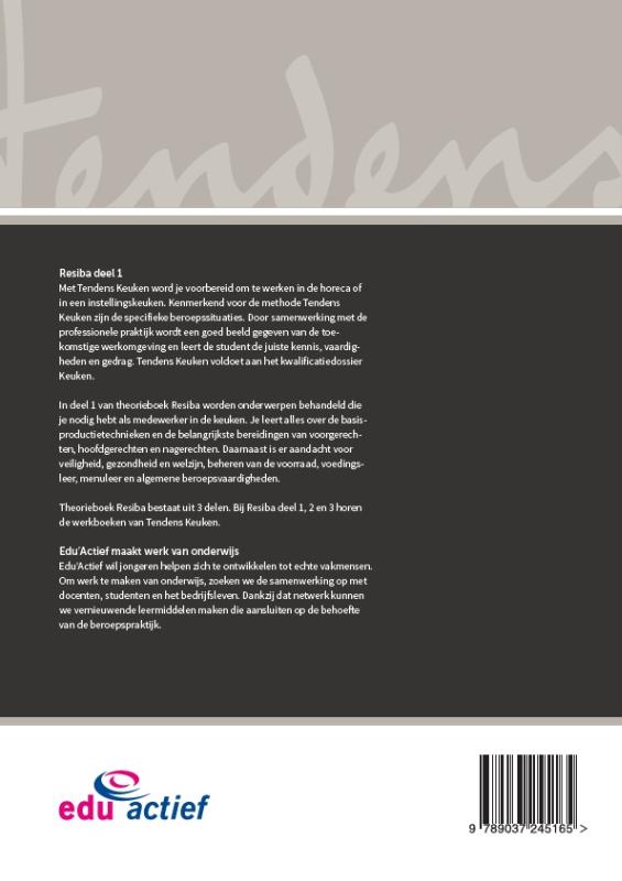 Resiba / deel 1 en 2 / Theorieboek / Tendens keuken achterkant