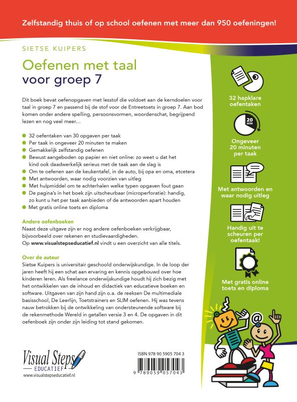 Oefenen met taal voor groep 7 achterkant