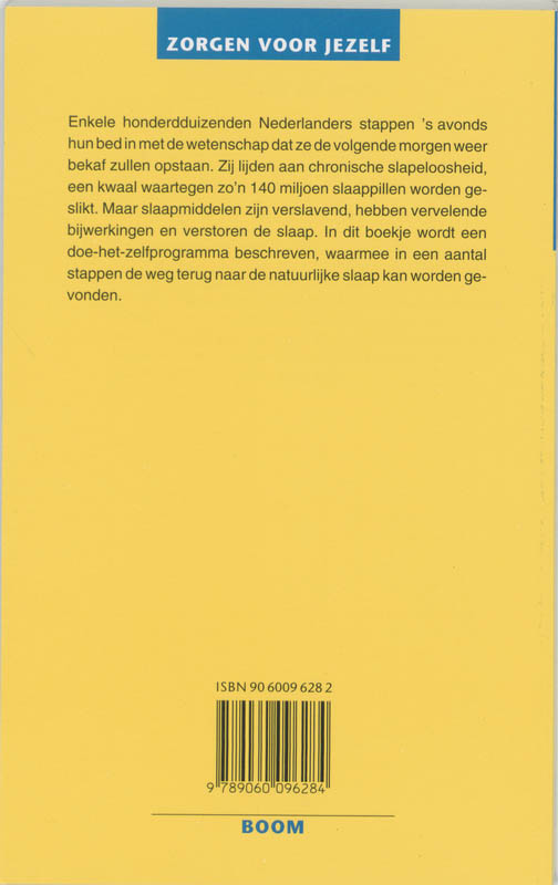 Zorgen voor jezelf  -   Ik doe geen oog dicht achterkant