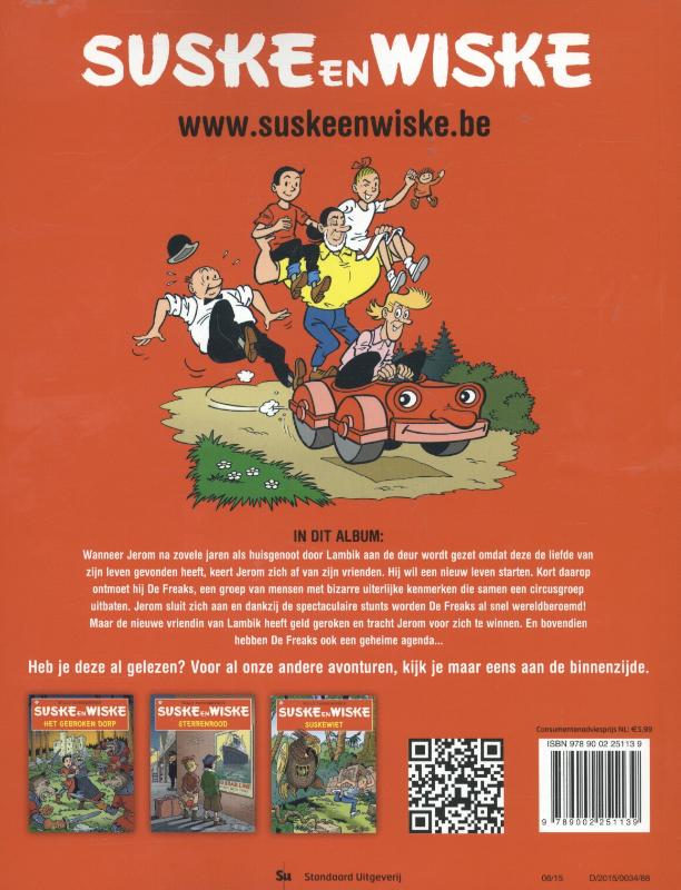 De fabuleuze freak / Suske en Wiske / 330 achterkant