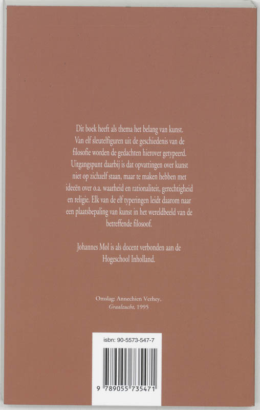 Filosofen over het belang van kunst achterkant