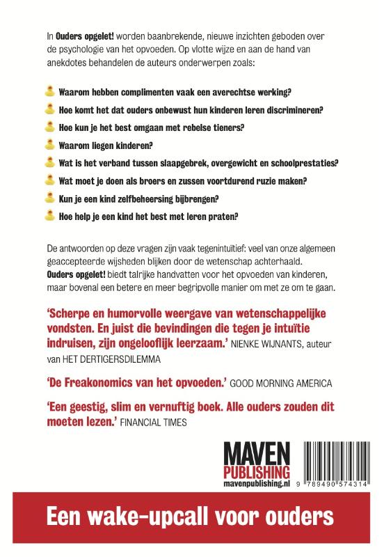 Ouders opgelet! achterkant