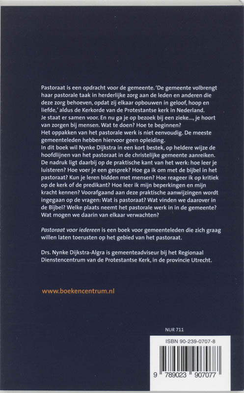 Pastoraat voor iedereen achterkant