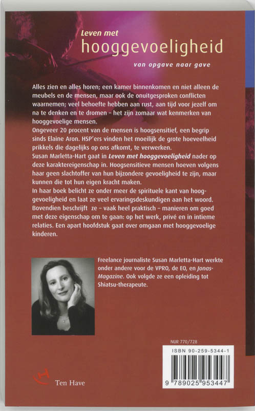 Leven Met Hooggevoeligheid achterkant