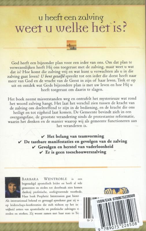 U bent gezalfd achterkant