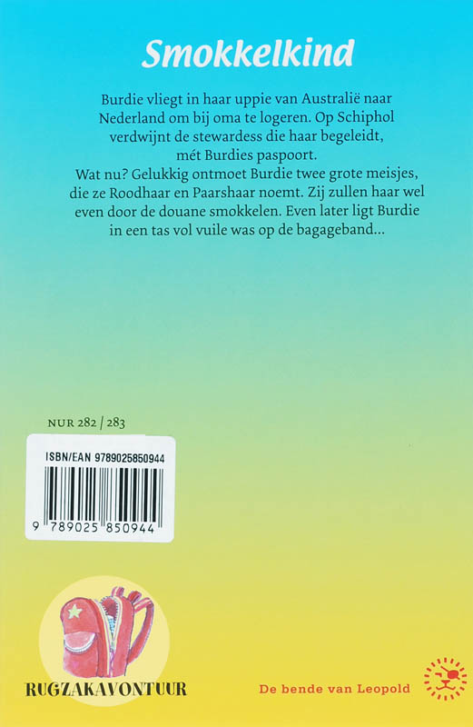 Smokkelkind / Rugzakavontuur achterkant