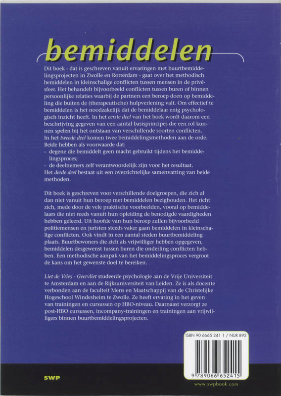 Bemiddelen achterkant