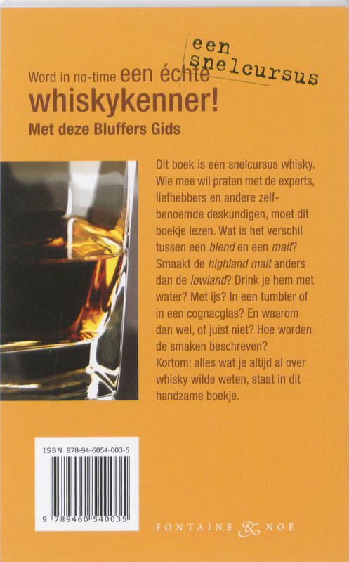 Whisky / Bluffersgids achterkant