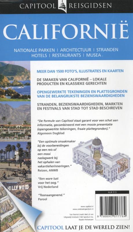 Capitool reisgidsen - Californië achterkant