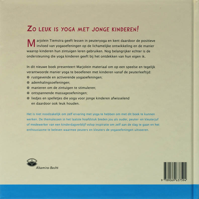 Yoga voor peuters en kleuters achterkant
