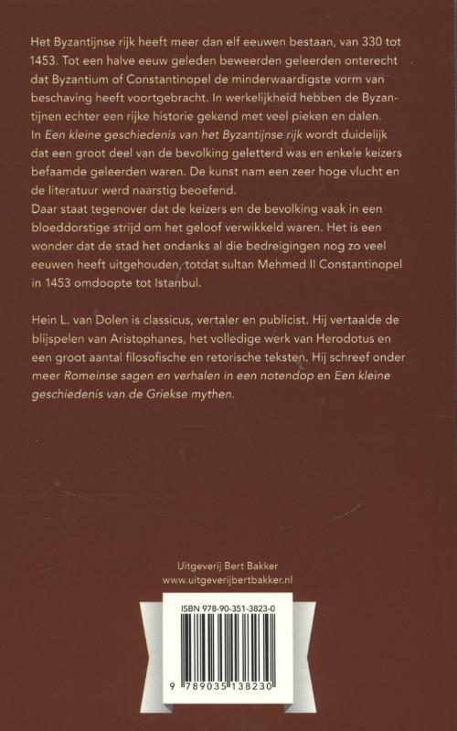 Een kleine geschiedenis van het Byzantijnse rijk achterkant