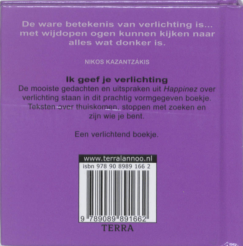 Happinez - Ik geef je verlichting achterkant