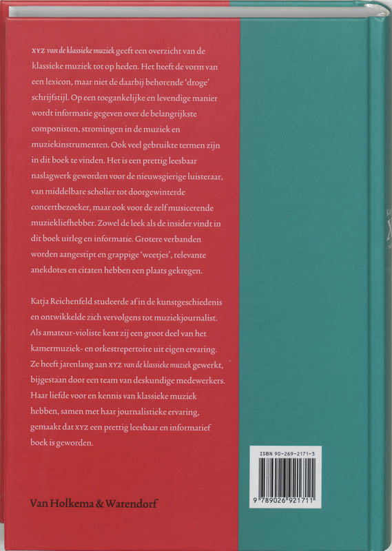 X Y Z Der Klassieke Muziek achterkant