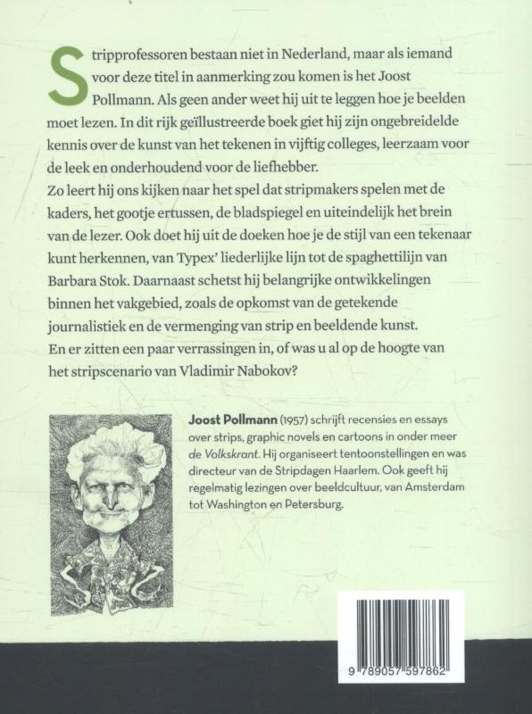 De stripprofessor achterkant