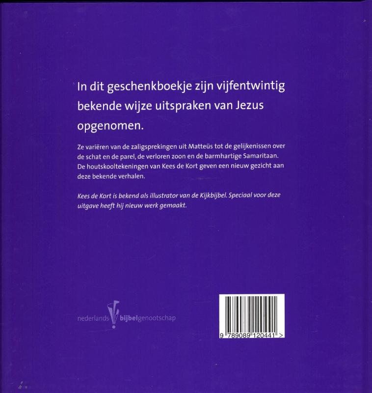 Wijze Woorden Van Jezus achterkant