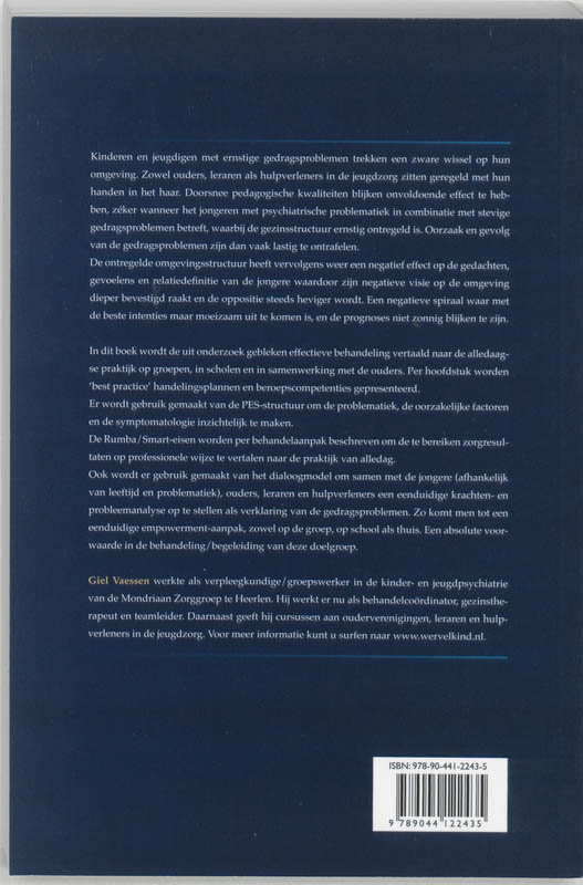 Gedragsproblemen bij jongeren met psychiatrische stoornissen achterkant