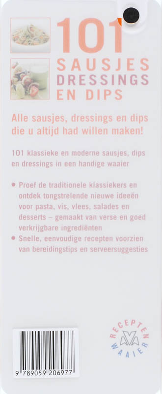 Waaier 101 Sausjes, dressings en dips achterkant