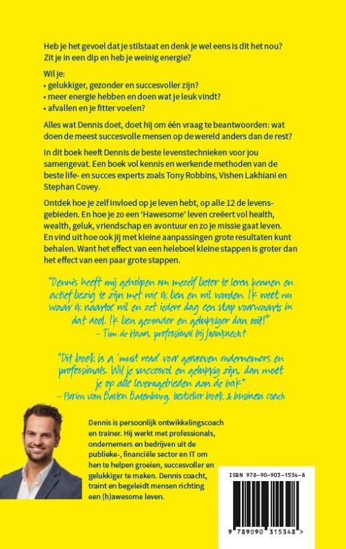 Stop met stilstaan, Start met leven! achterkant