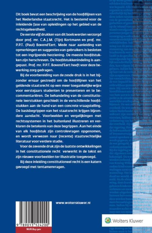 Inleiding constitutioneel recht achterkant