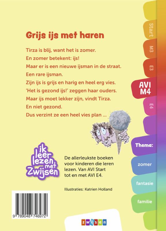 Grijs ijs met haren / Ik leer lezen met Zwijsen achterkant