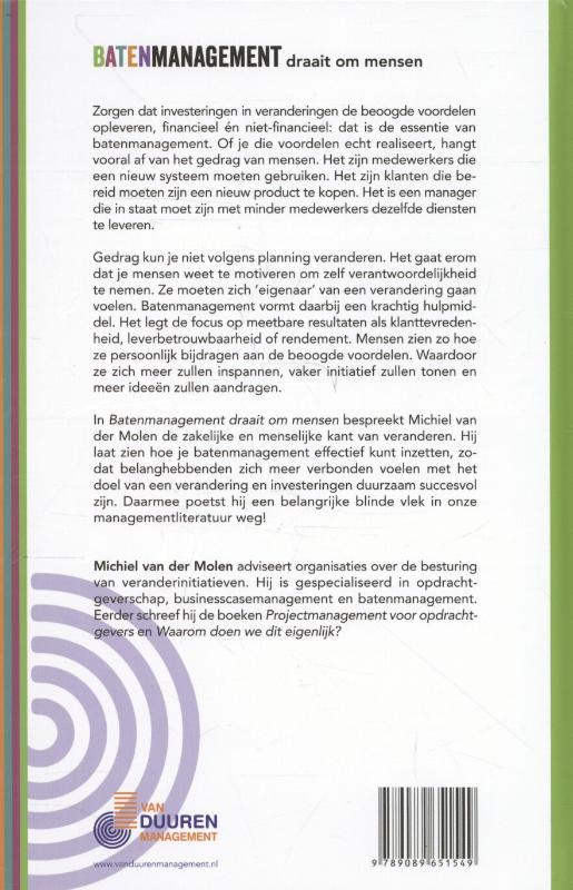 Batenmanagement draait om mensen achterkant