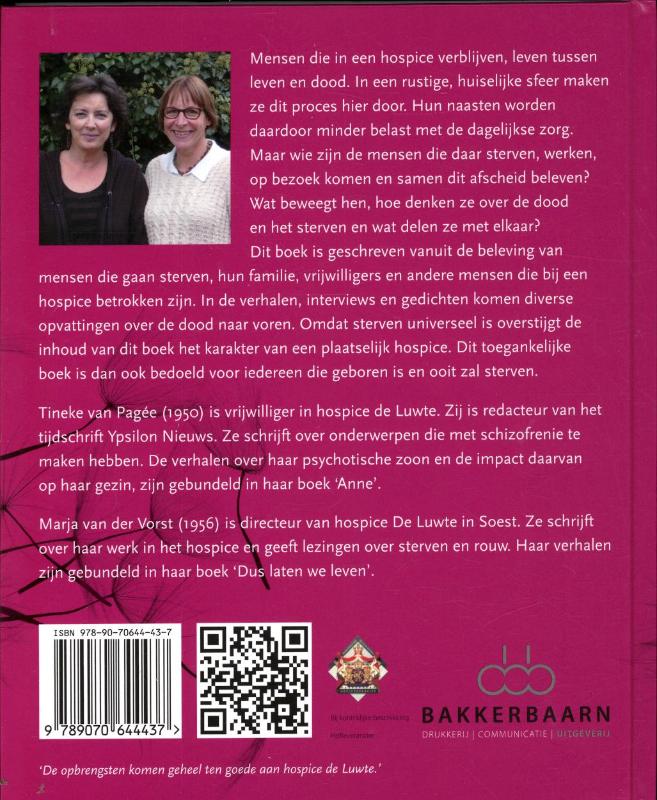 Leven tussen leven en dood achterkant