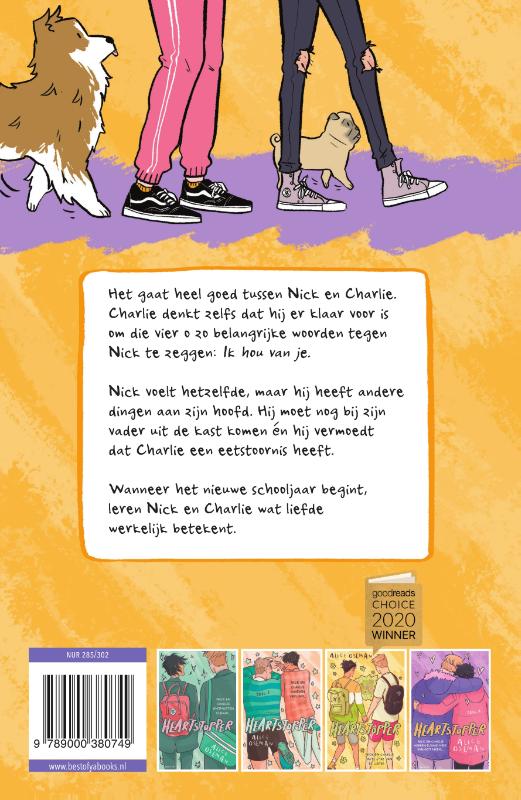 Nick en Charlie hebben elkaar meer dan ooit nodig… / Heartstopper / 4 achterkant