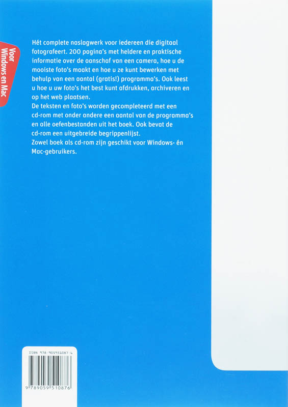 Handboek Digitale fotografie / PC handboek achterkant