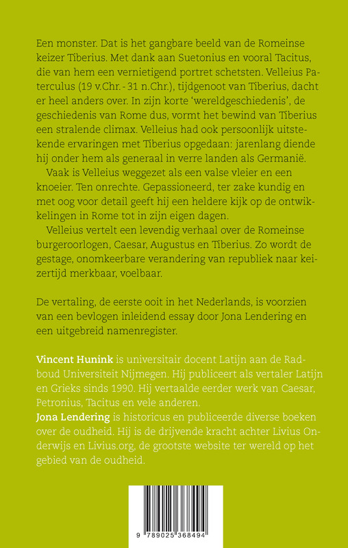 Van Troje tot Tiberius achterkant