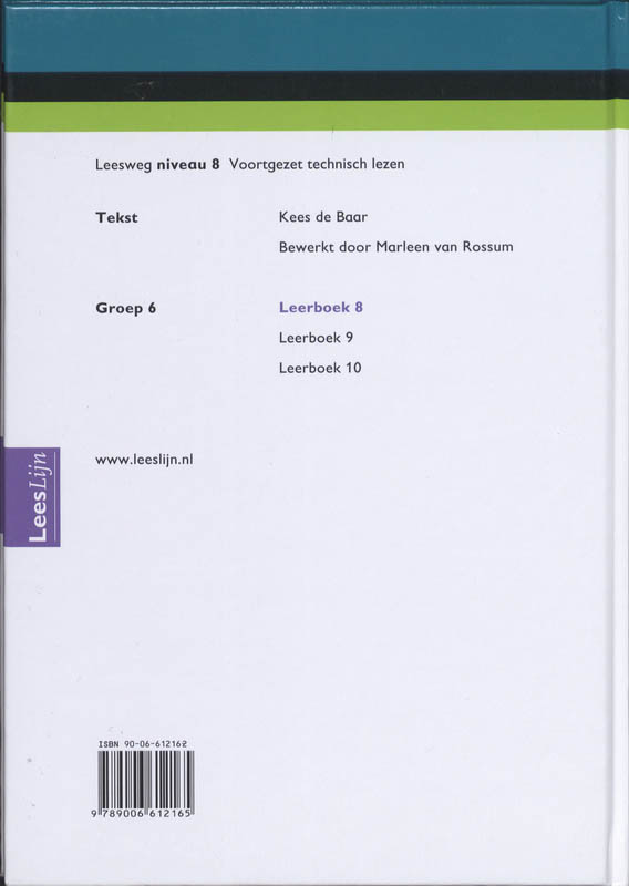 Leeslijn - Leesweg 8 Leerboek achterkant
