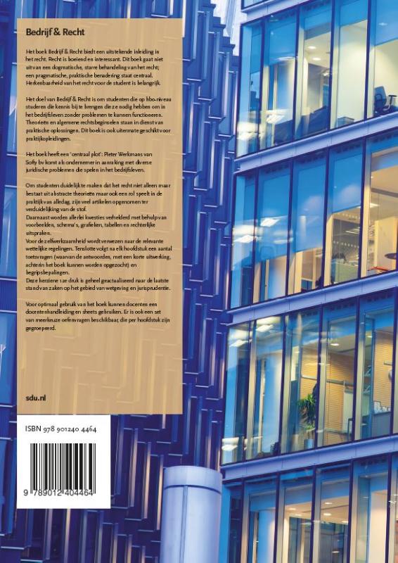 Bedrijf en recht achterkant