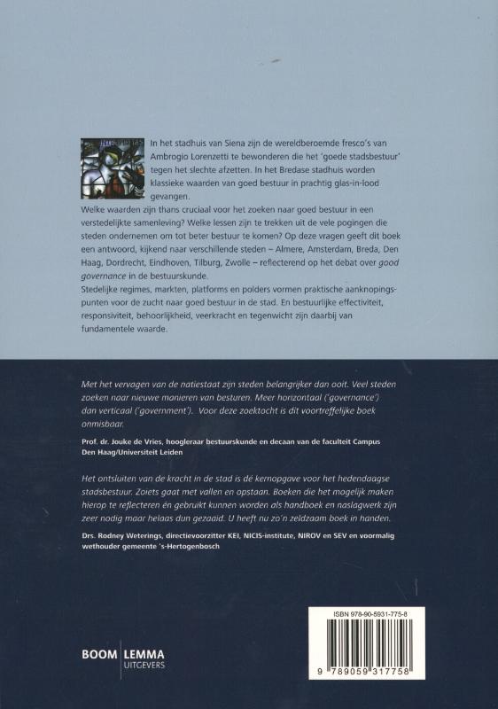 De zucht naar goed bestuur in de stad achterkant