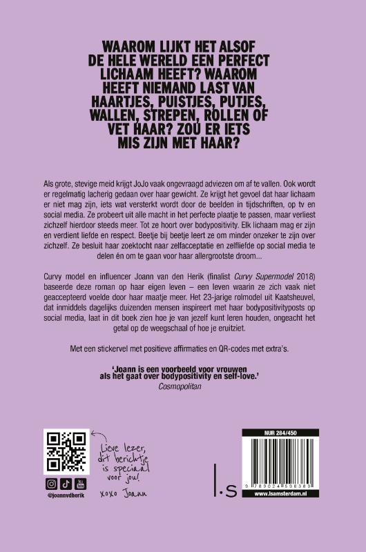 Joann's weg naar zelfliefde achterkant