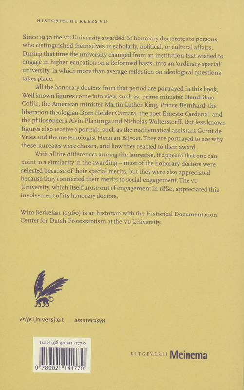 FOR US IT IS AN HONOUR AND A PLEASURE achterkant