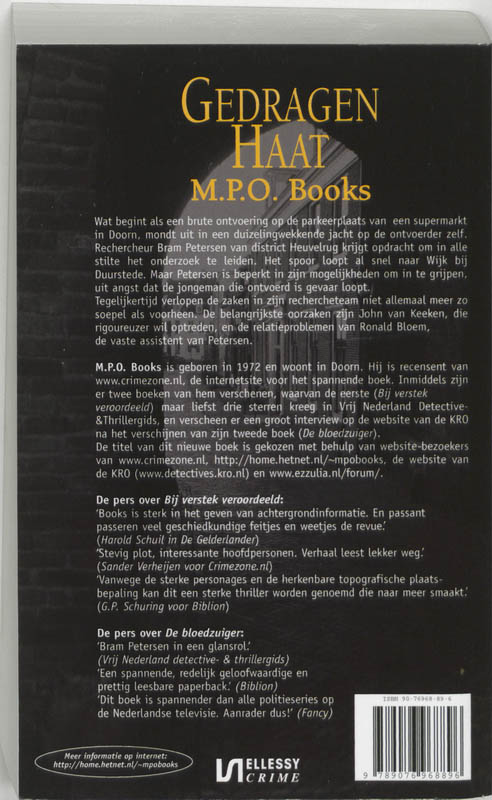 Gedragen haat / District Heuvelrug achterkant