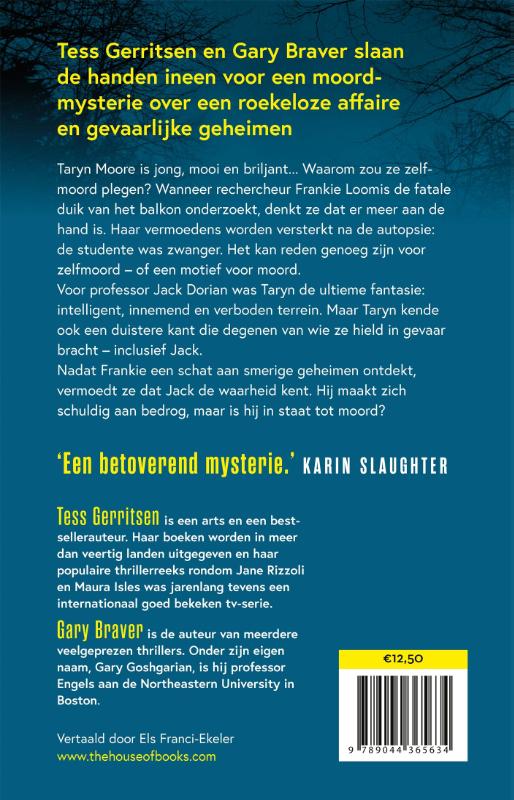 De studente achterkant